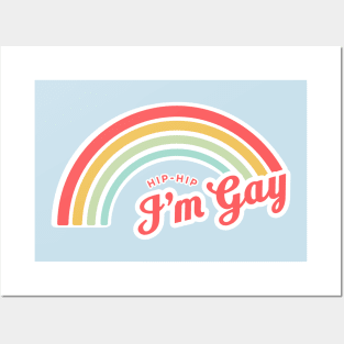 Hip-Hip I'm Gay Posters and Art